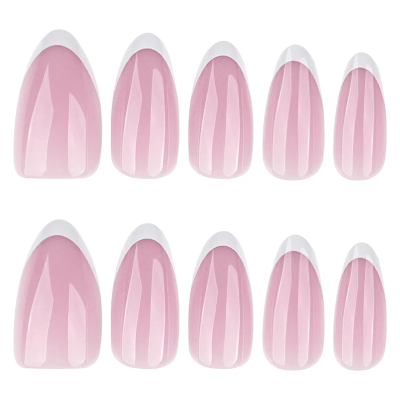 Artful nail extensions with elegant gradient and precise French tip Stornfield