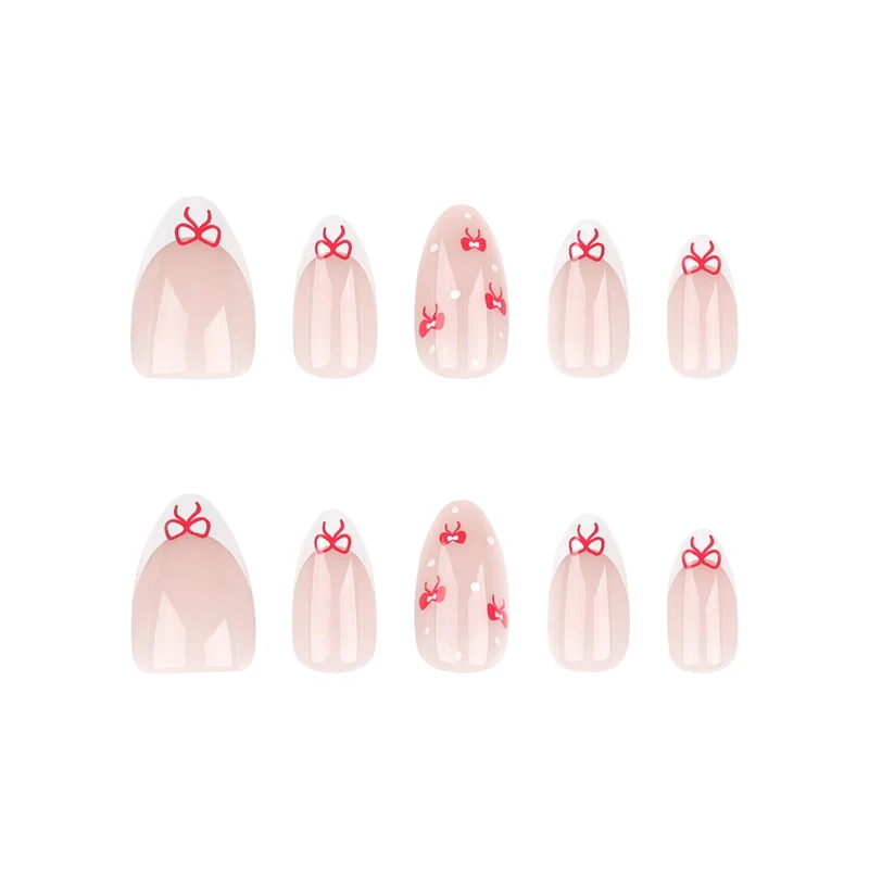 Artful nail extensions with an elegant leaf pattern Stornfield