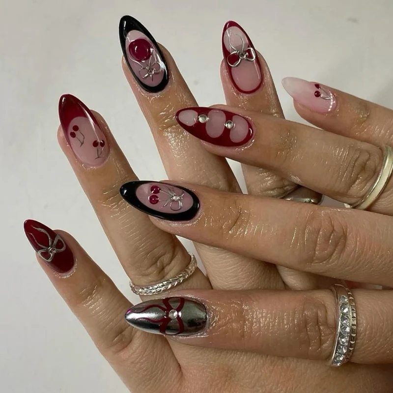 Artistic Nail Extensions with Unique 3D Designs Stornfield
