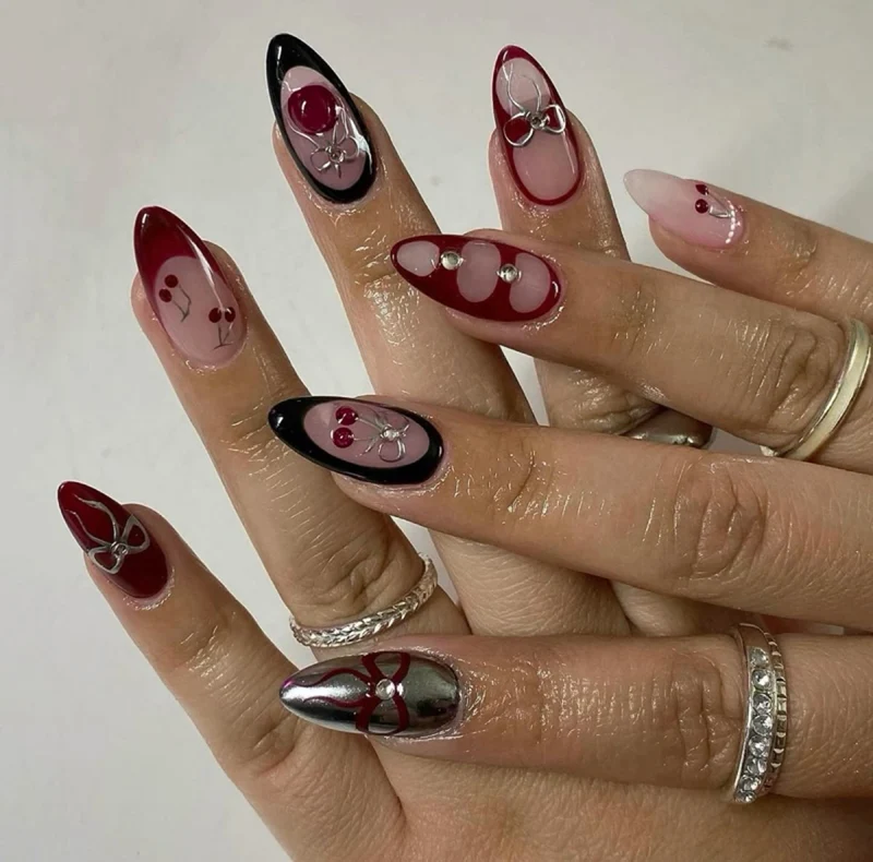 Artistic Nail Extensions with Unique 3D Designs Stornfield