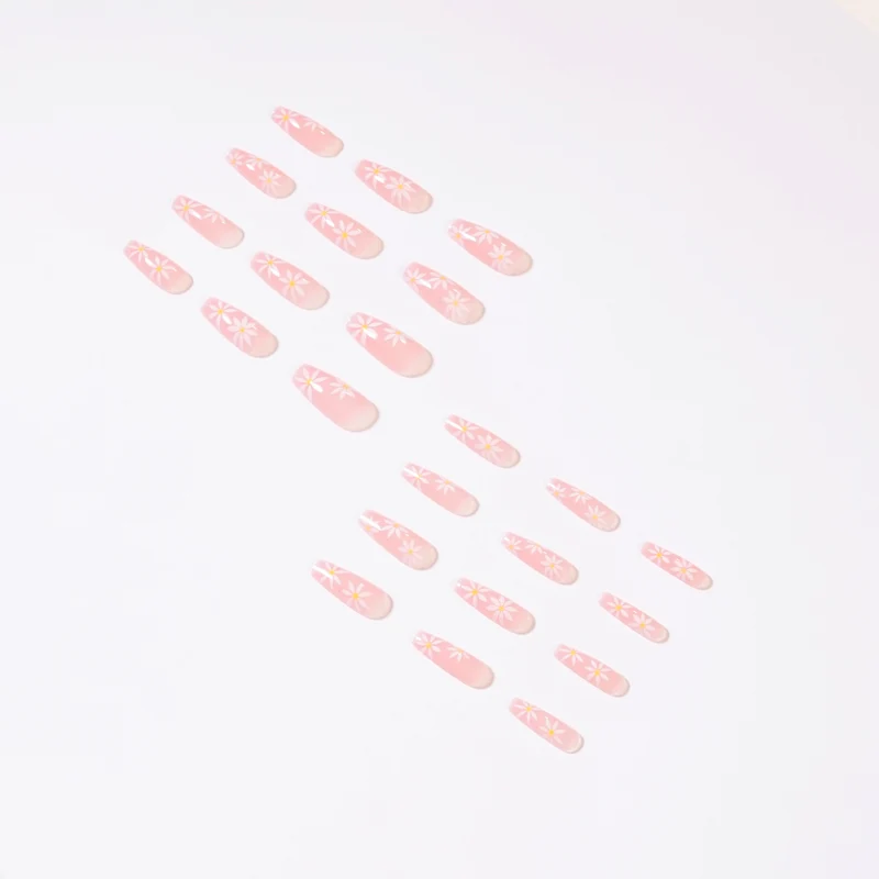 Artistic Nail Extensions with Blooming Accents Stornfield