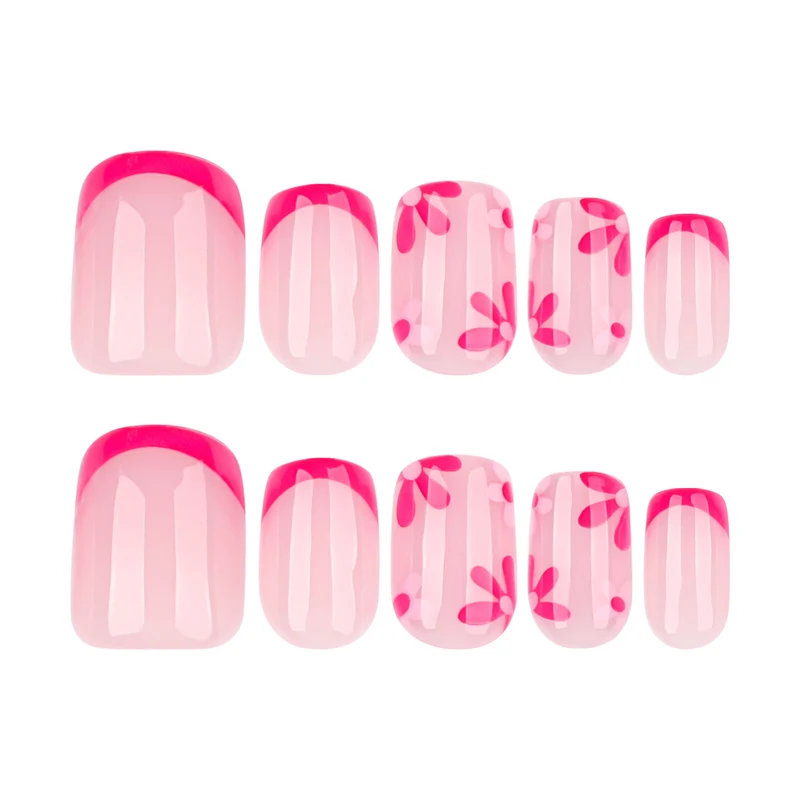 Artful Nail Extensions with Blooming Design Stornfield