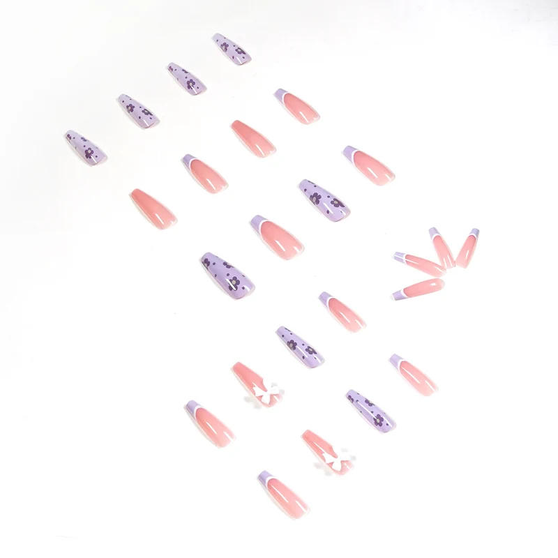 Artful Nail Extensions in Floral Design Stornfield