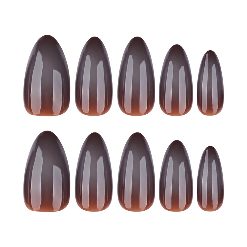 Artful nail extensions in elegant banana design Stornfield