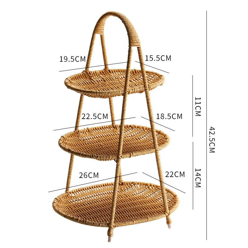 Handgefertigter Rattan Aufbewahrungskorb Karnz