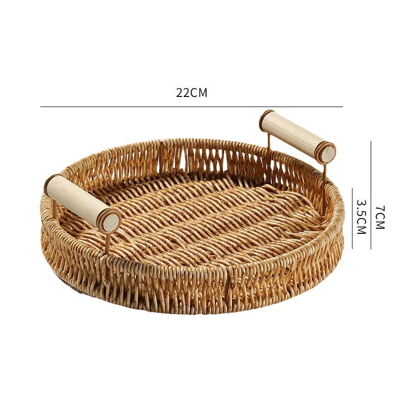 Handgefertigter Rattan Aufbewahrungskorb Karnz