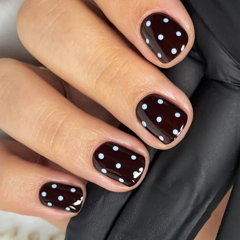 Artful Nail Art with Playful Dot Design Stornfield