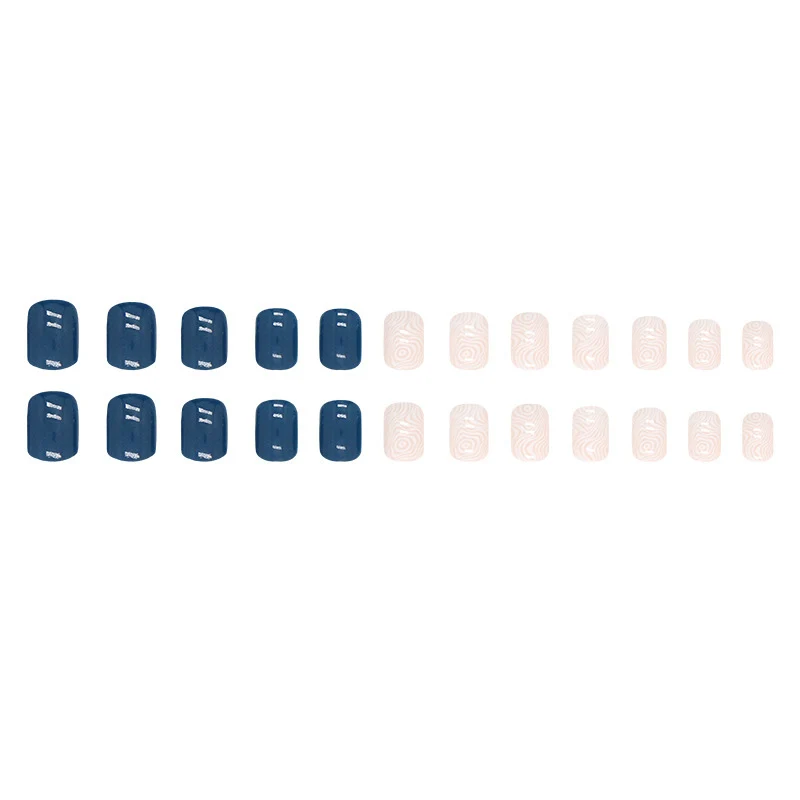 Textured Geometric Nail Art Extensions Stornfield