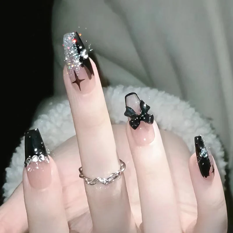 Stylish Long Coffin Nail Extensions Stornfield