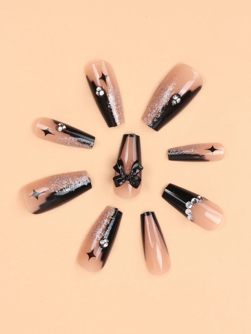 Stylish Long Coffin Nail Extensions Stornfield