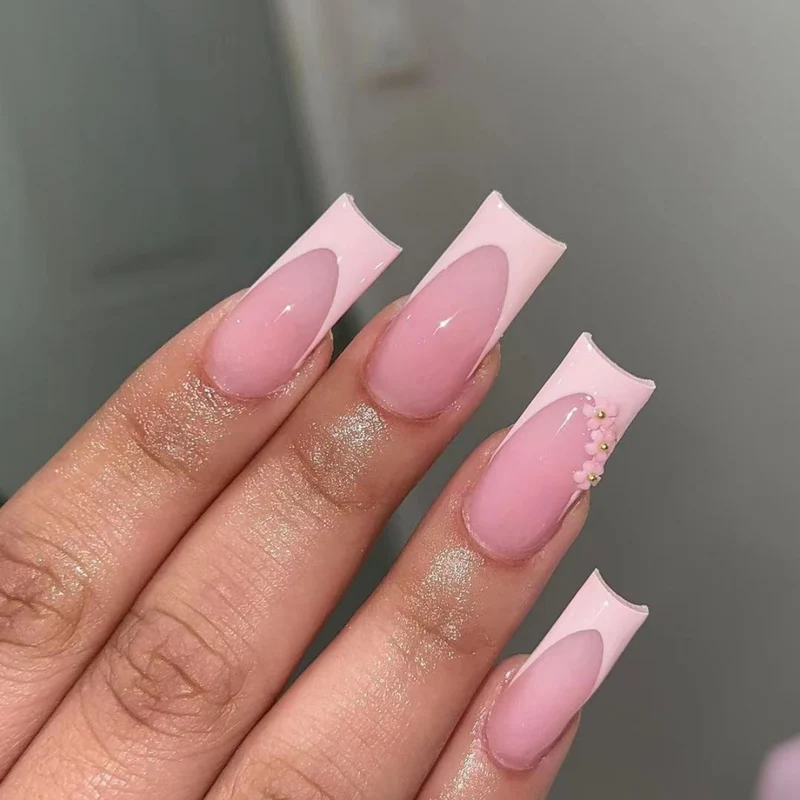 Ornate Butterfly-Inspired Acrylic Nail Extensions Stornfield