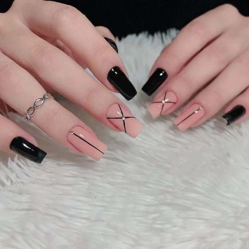 Ornate Butterfly-Inspired Acrylic Nail Extensions Stornfield