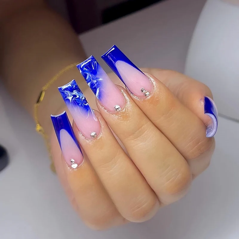 Ornate Butterfly-Inspired Acrylic Nail Extensions Stornfield
