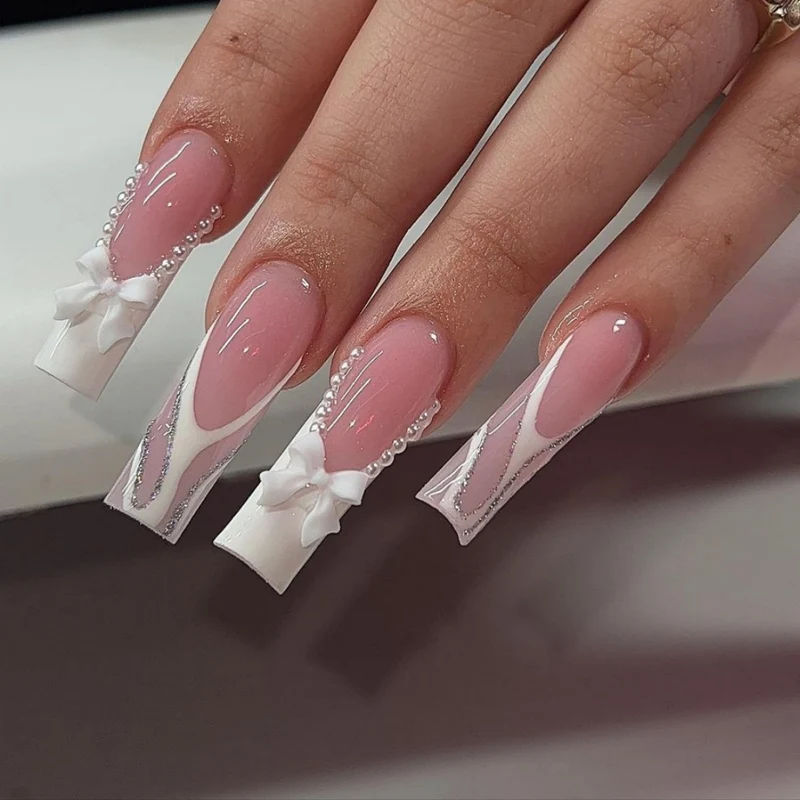 Ornate Butterfly-Inspired Acrylic Nail Extensions Stornfield