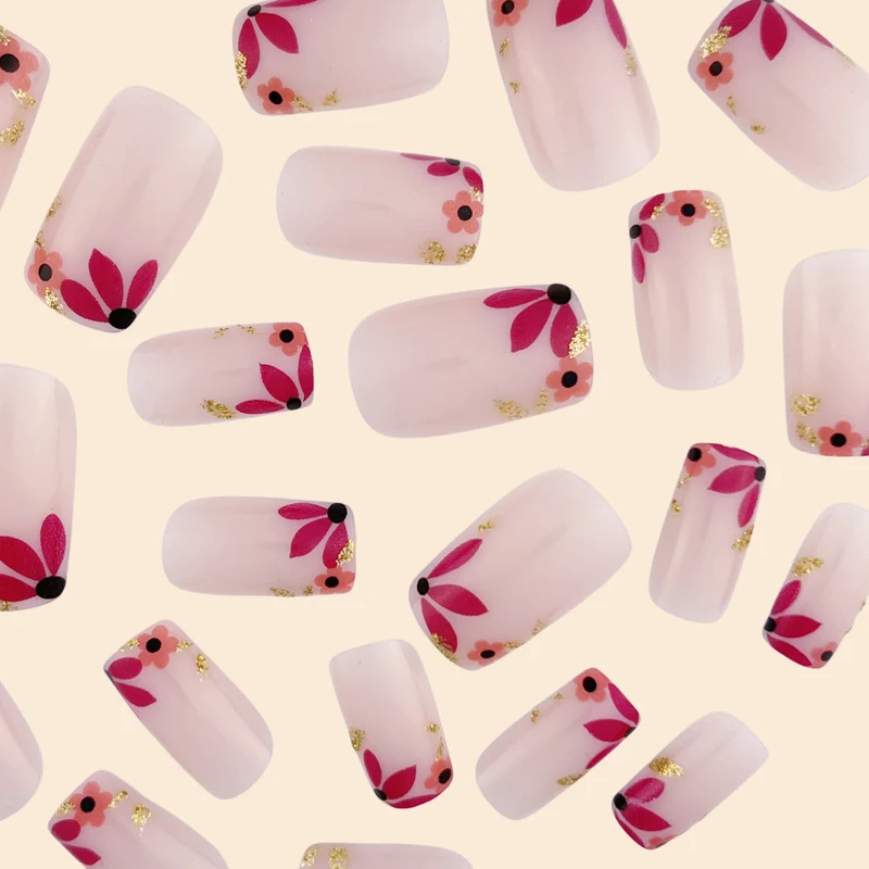 Floral Embellished Nail Art Extensions Stornfield