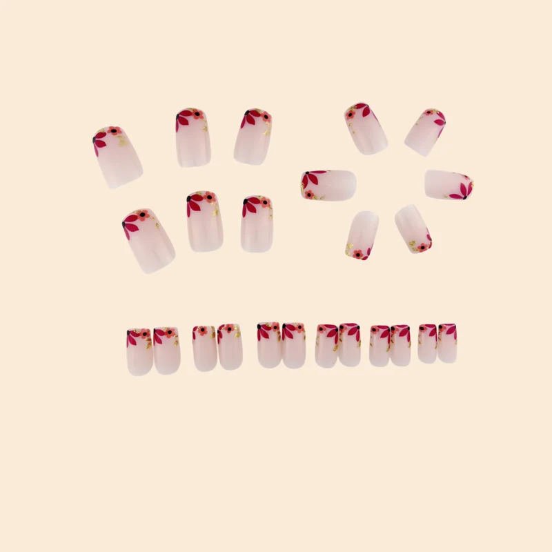 Floral Embellished Nail Art Extensions Stornfield