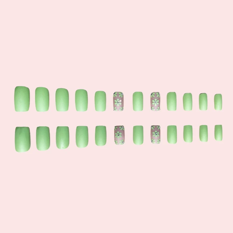 Floral Design Press-On Nails Stornfield