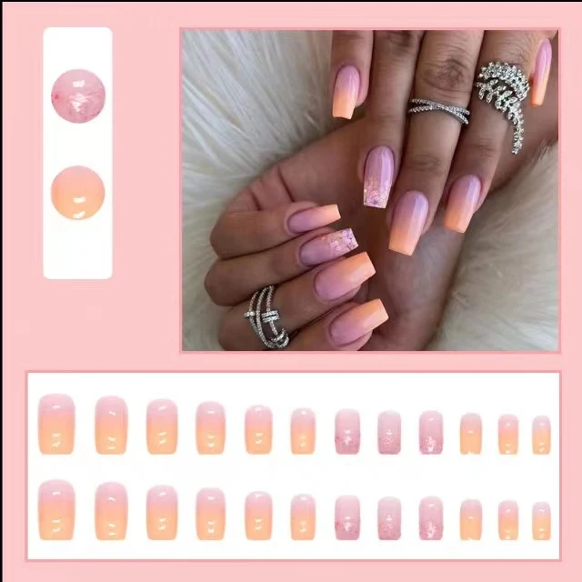 Elegant Ombre Press-On Nail Extensions Stornfield
