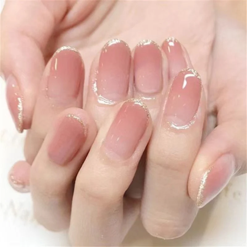 Elegant Ombre French Tip Nail Extensions Stornfield