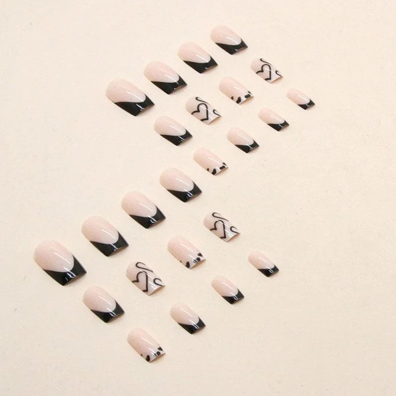 Elegant Heart Pattern Nail Art Stornfield