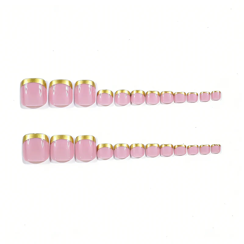 Elegant Gold Tipped Nail Art Stornfield