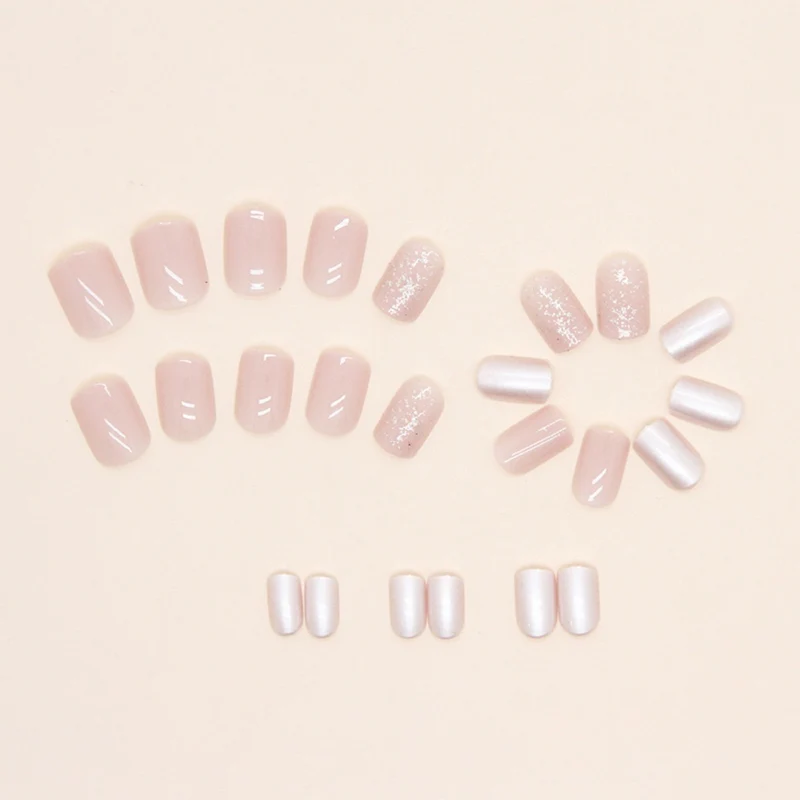 Elegant Glossy Press-On Nail Set Stornfield