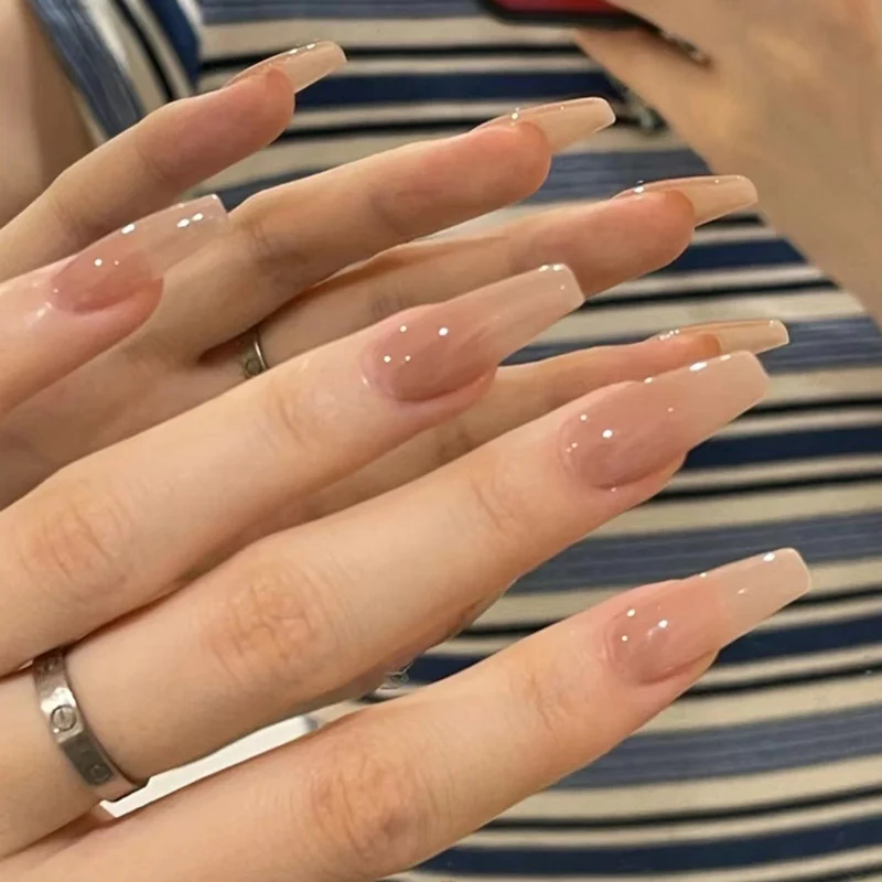 Elegant Glossy Nail Extensions Stornfield