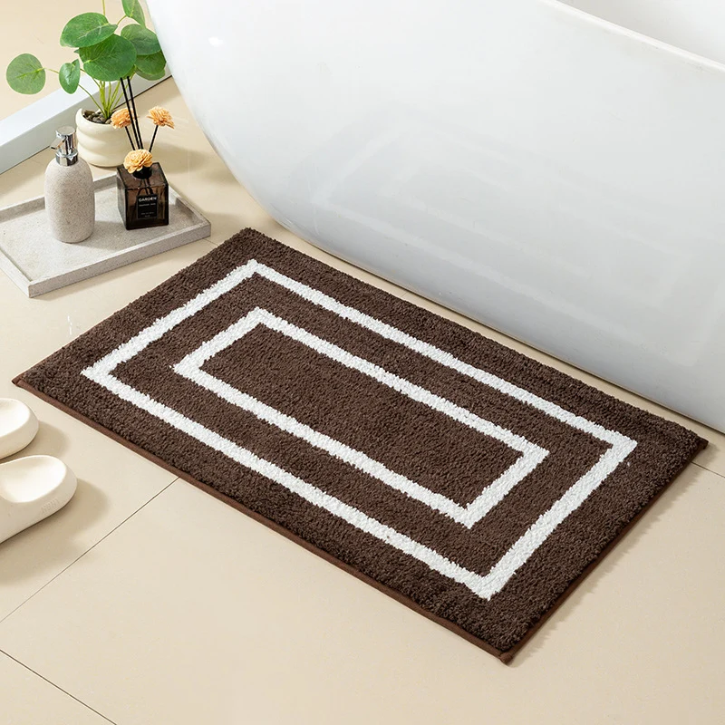 Plüsch Geometrische Badezimmermatte