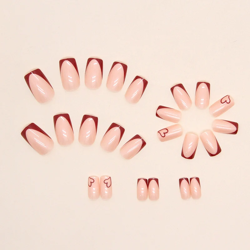 Heart-Shaped Border Nail Art Stornfield