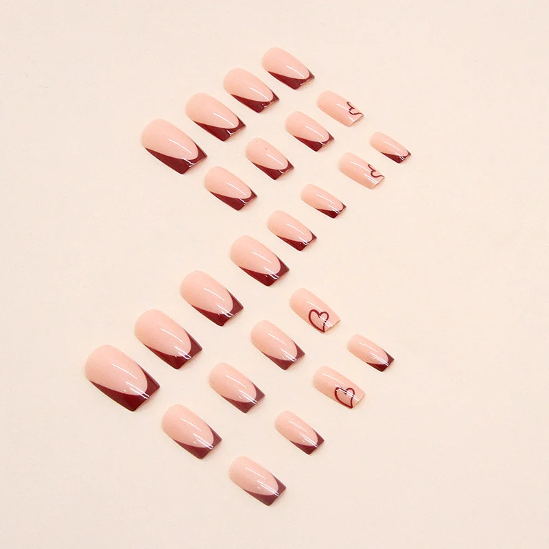 Heart-Shaped Border Nail Art Stornfield