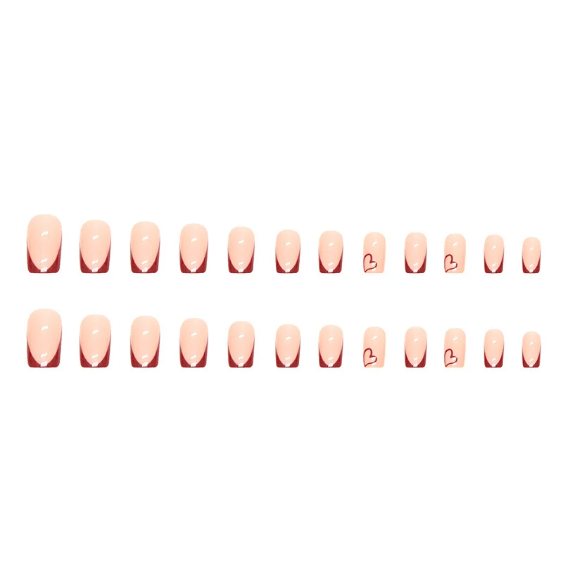 Heart-Shaped Border Nail Art Stornfield