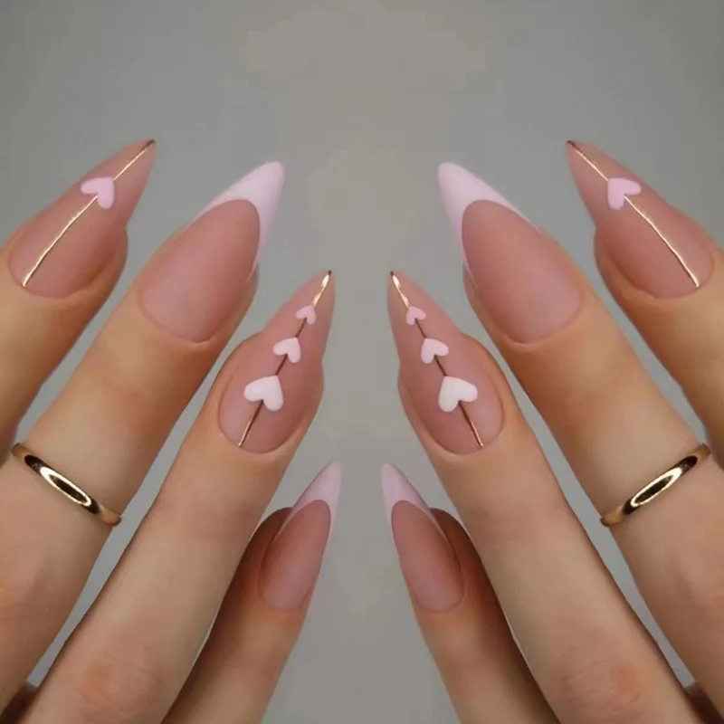 Heart-Inspired Elegant Nail Art Stornfield