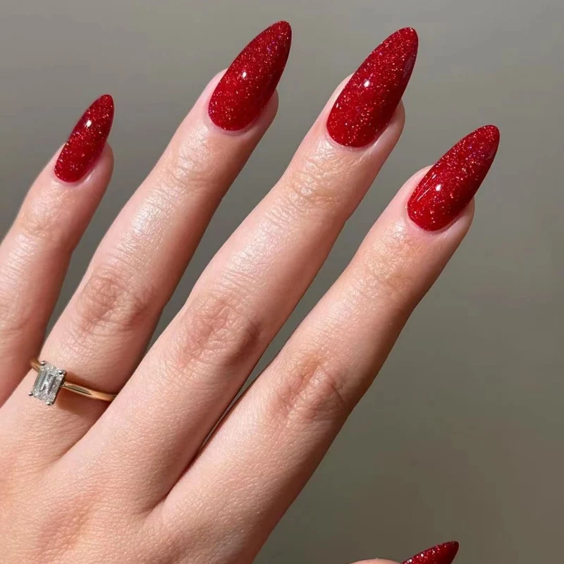 Glittering Stiletto Nail Extensions Stornfield