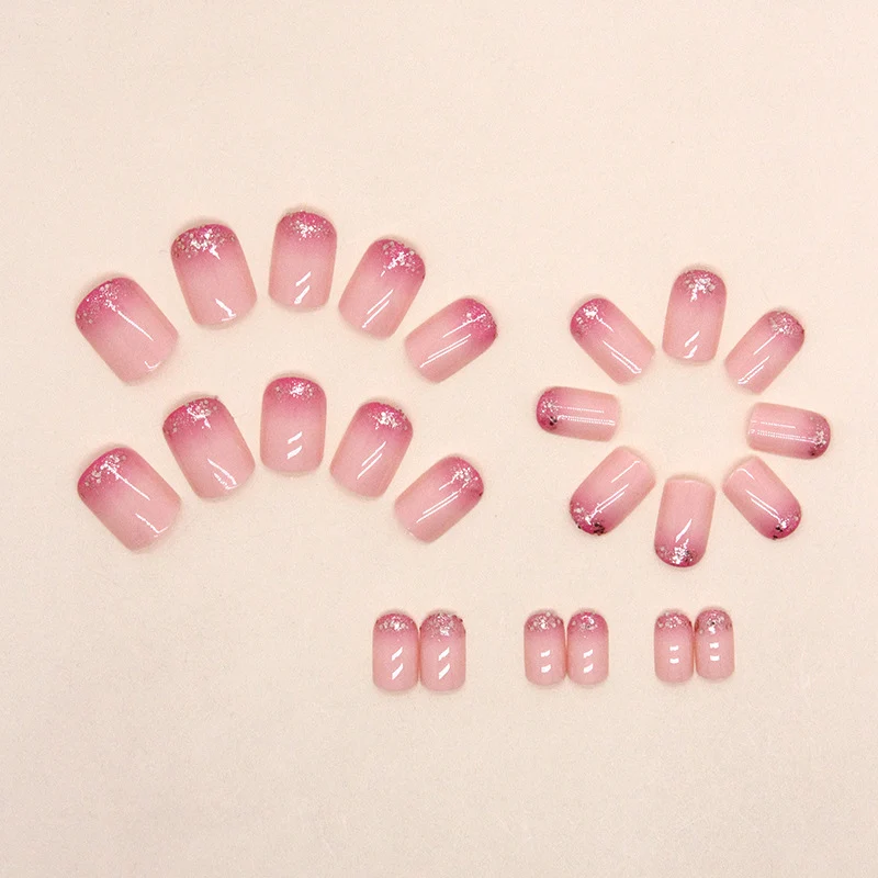 Glitter Ombre Nail Extensions Stornfield