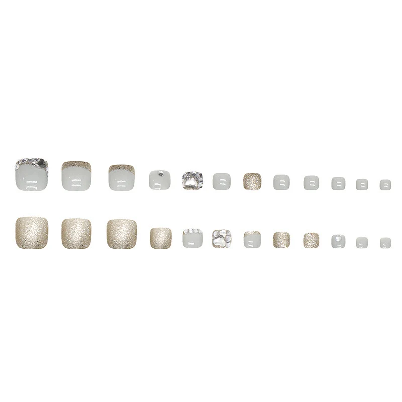 Glamorous Glittering False Nail Art Stornfield