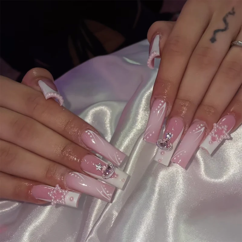 Glamorous Decorative Press-On Nail Art Stornfield