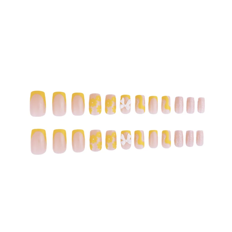 Floral Pattern Acrylic Nail Extensions Stornfield