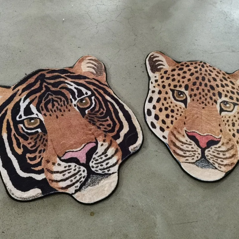 Leopard-Themen Plüsch-Teppich