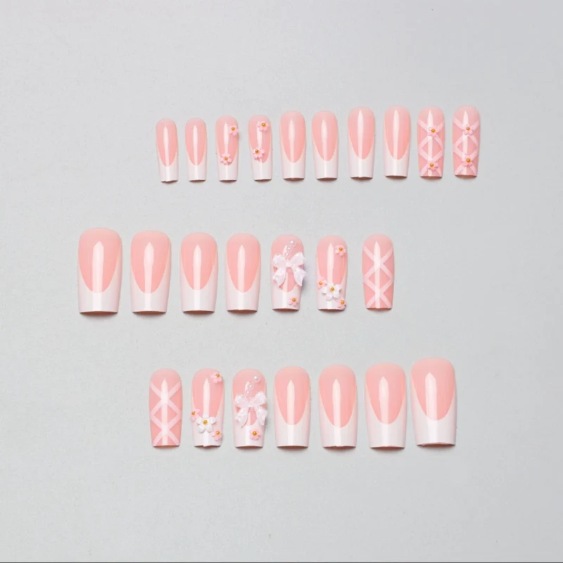 Decorative Floral and Bow Nail Extensions Stornfield