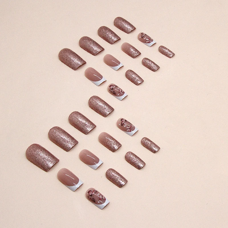 Decorative Butterfly and Glitter Nail Art Stornfield