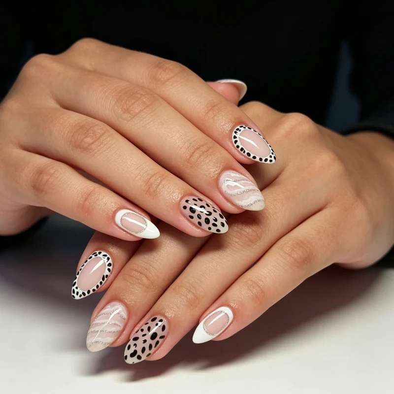 Artistic Stiletto Nail Art Extensions Stornfield