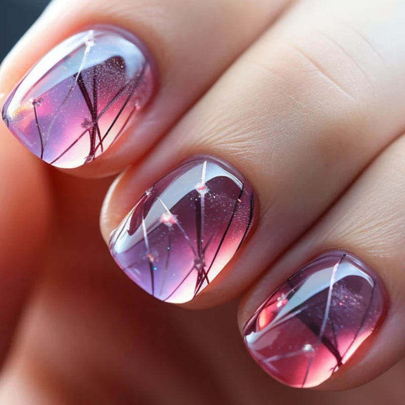 Artistic Ombre Nail Art Extensions Stornfield