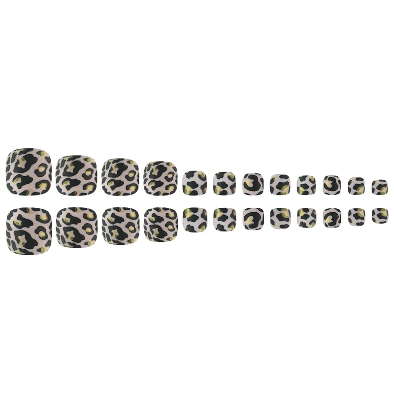 Artistic Leopard Print Toe Nail Art Stornfield