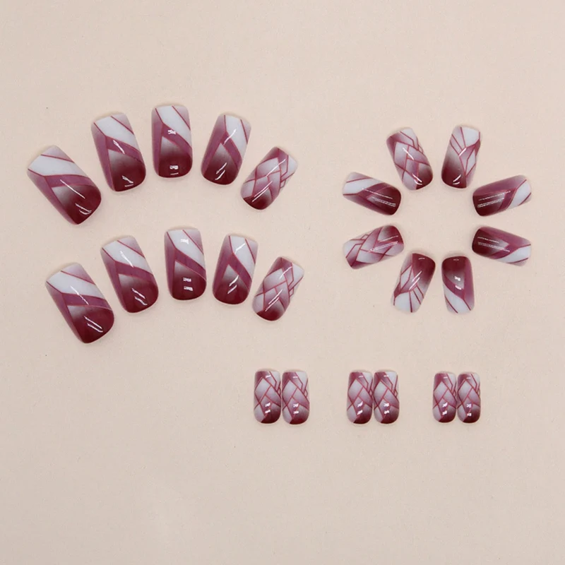 Artistic Geometric Nail Art Extensions Stornfield