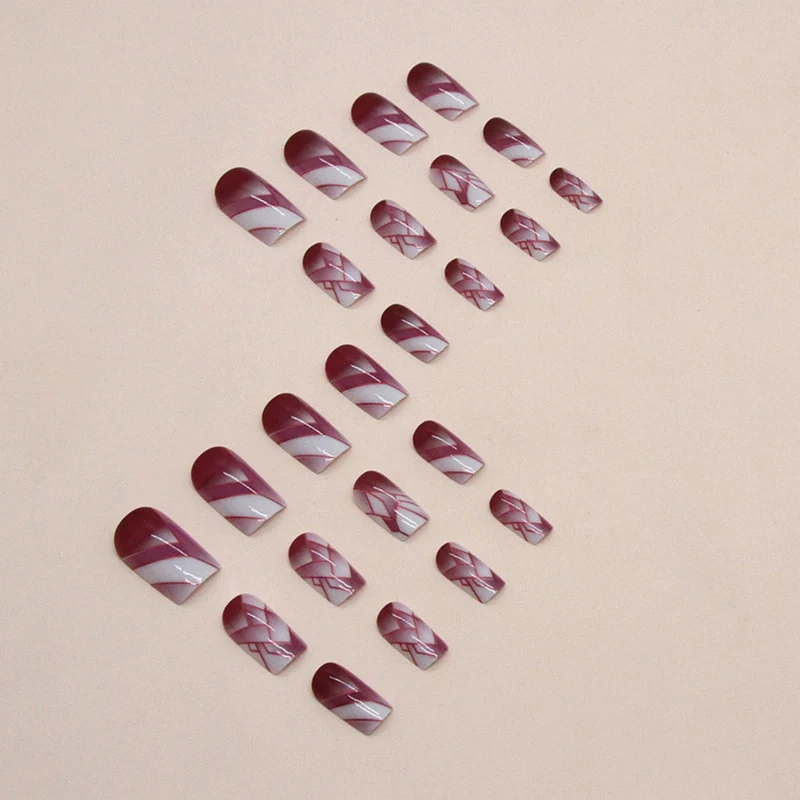 Artistic Geometric Nail Art Extensions Stornfield