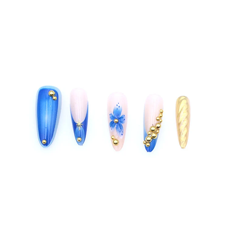 Artistic Floral Nail Art Extensions Stornfield