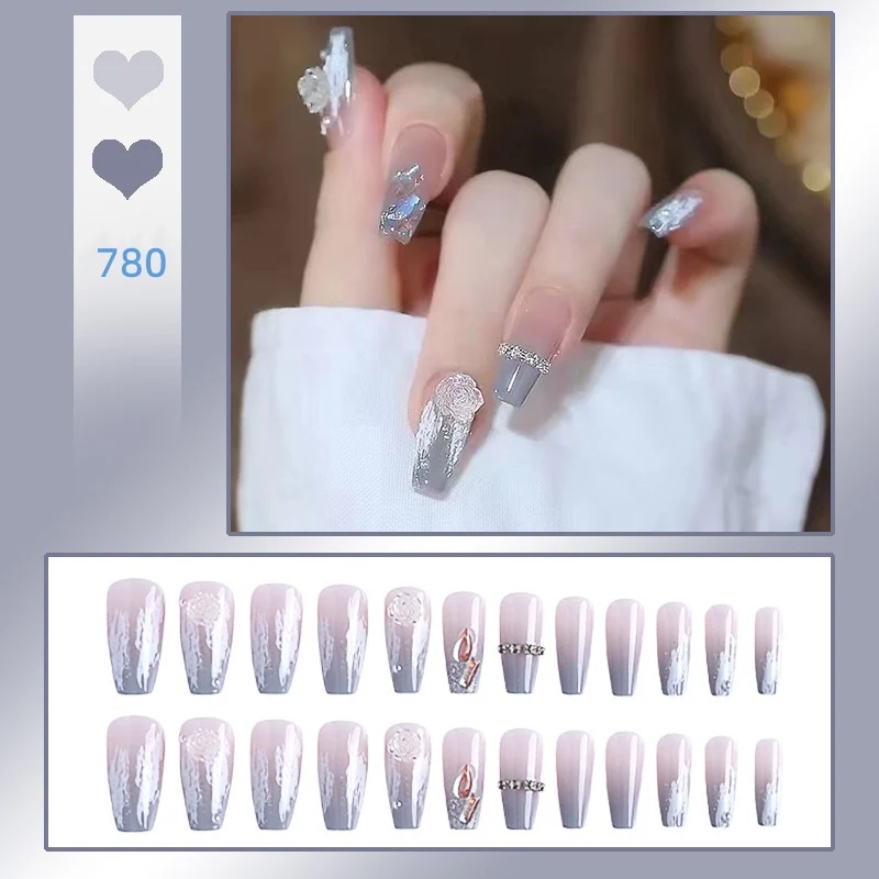 Artistic Acrylic Press-On Nail Extensions Stornfield