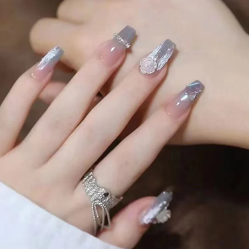 Artistic Acrylic Press-On Nail Extensions Stornfield