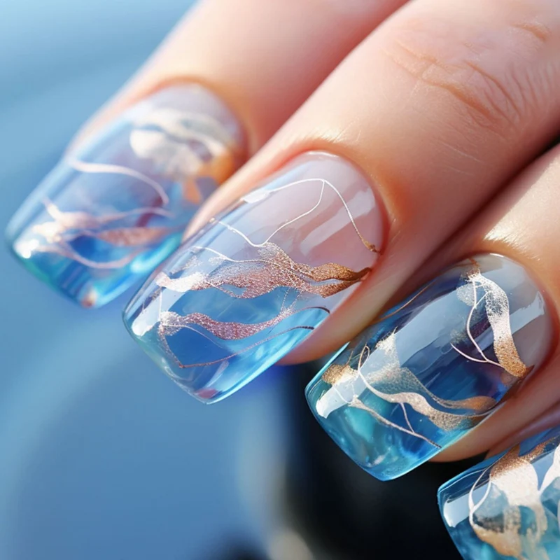 Artistic Abstract Nail Extensions Stornfield