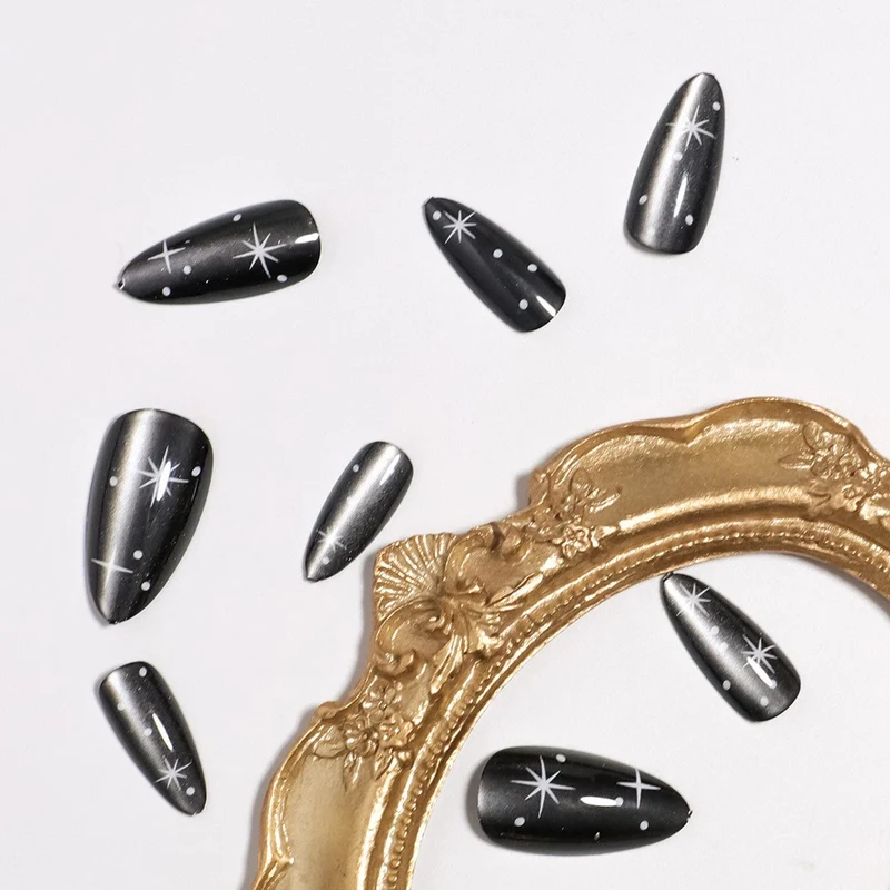Stellar Glossy Press-On Nails Stornfield